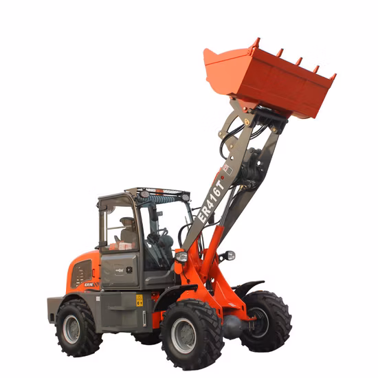Китайский производитель Everun Farm Garden Er416t Маленький мини-ковшовый колесный погрузчик